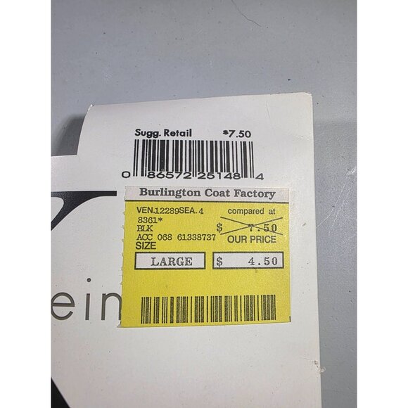 Calvin Klein Soft Stripe Control Top Tights Large Black Nylon/Lycra Blend - Picture 3 of 4